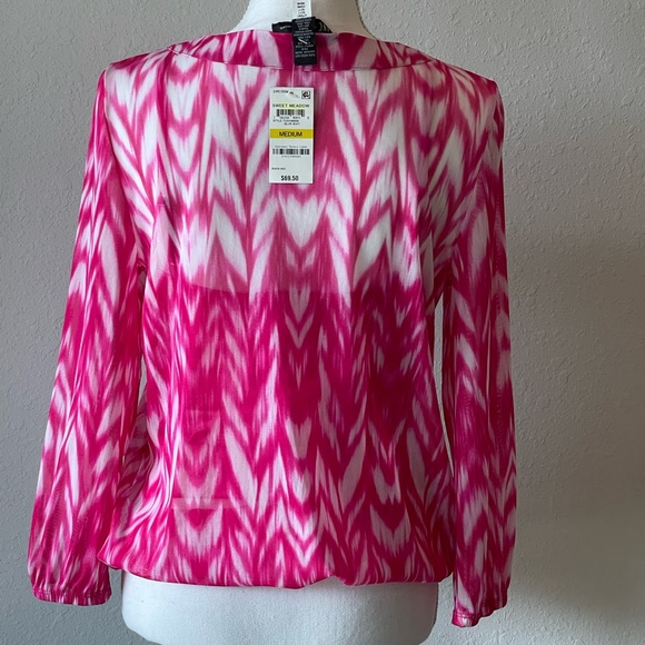 New, INC International Concepts INC, Women Embellished Peasant Top - Picture 3 of 7